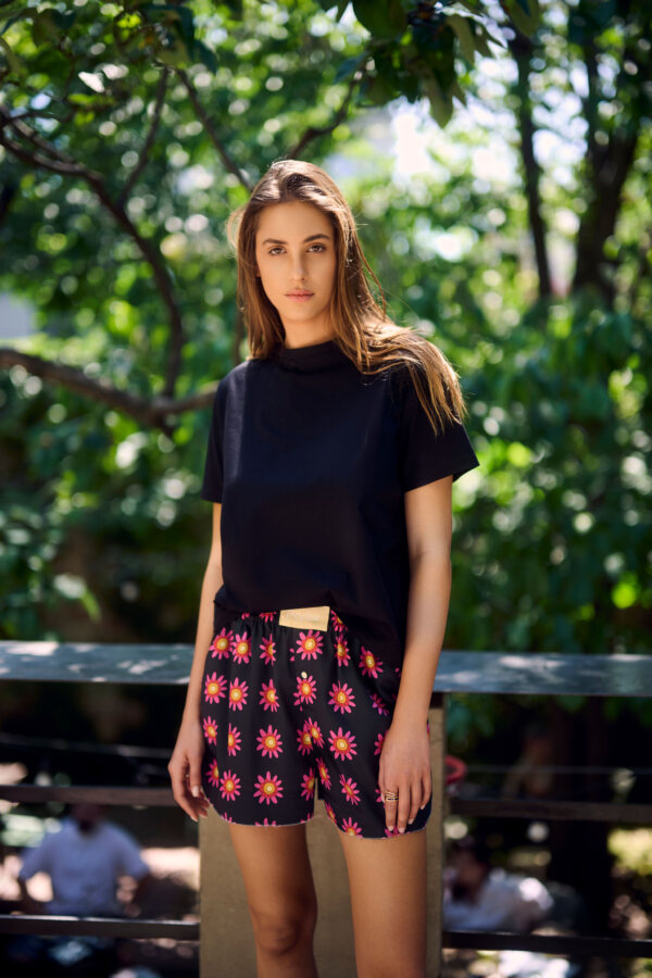 FLOWER SHORT - Pantaloni scurti eleganti pentru femei