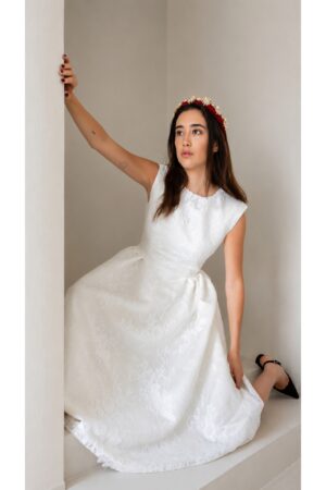 Ivory Reverie Midi Dress