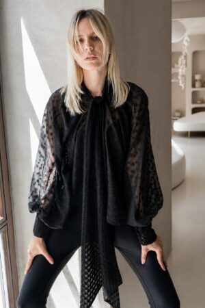 Midnight Dots Blouse