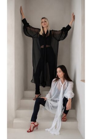Noir Whisper Voile Shirt