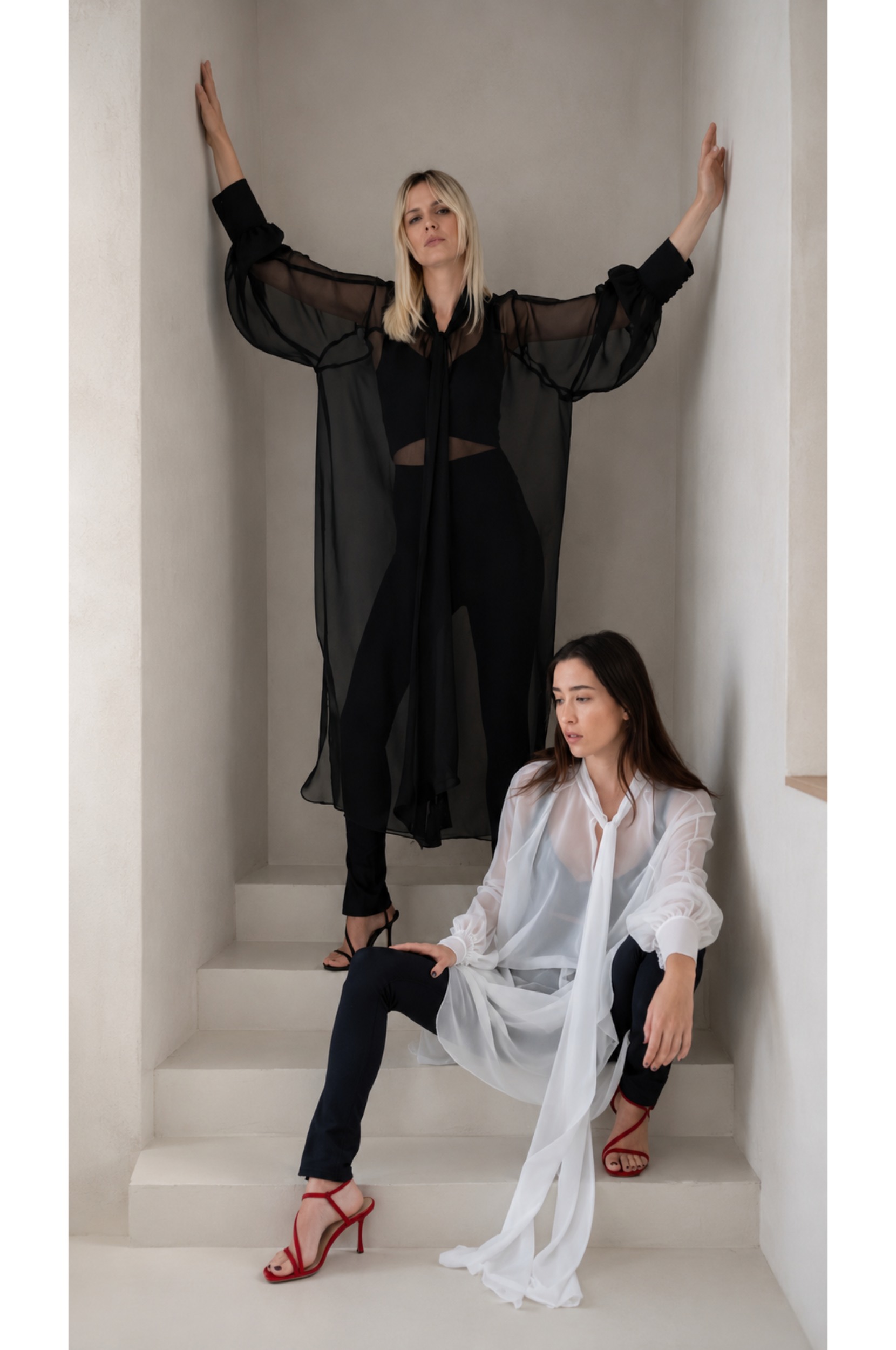 Noir Whisper Voile Shirt