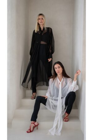 Noir Whisper Voile Shirt White