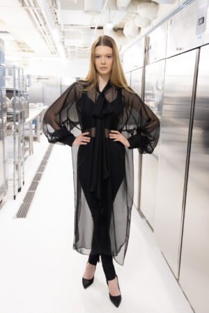 Noir Whisper Voile Shirt