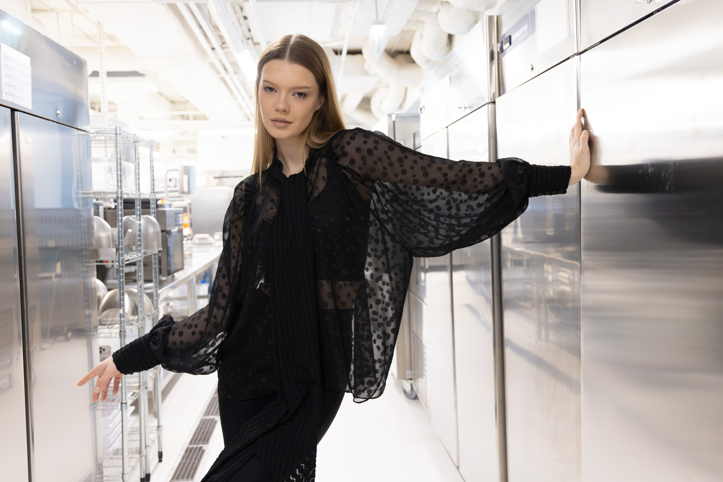 Midnight Dots Blouse - Image 4