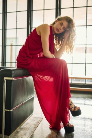 POSH SKIRT RED - Fusta de damă uimitoare