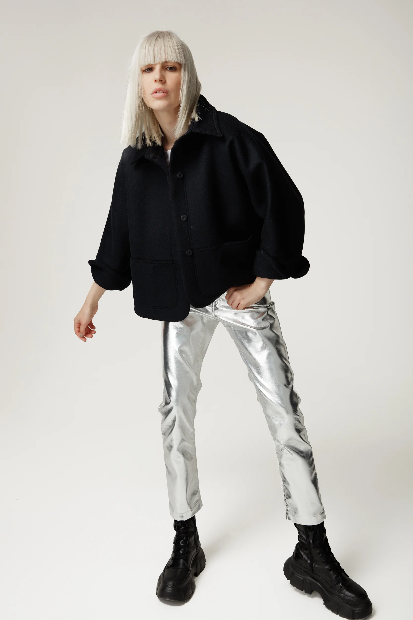 Alexa Jacket Navy - Handcrafted Women's Jacket